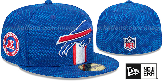 Bills '2024 NFL SIDELINE' Royal Fitted Hat by New Era