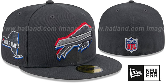 Bills 2024 'ONSTAGE NFL DRAFT' Grey Fitted Hat by New Era