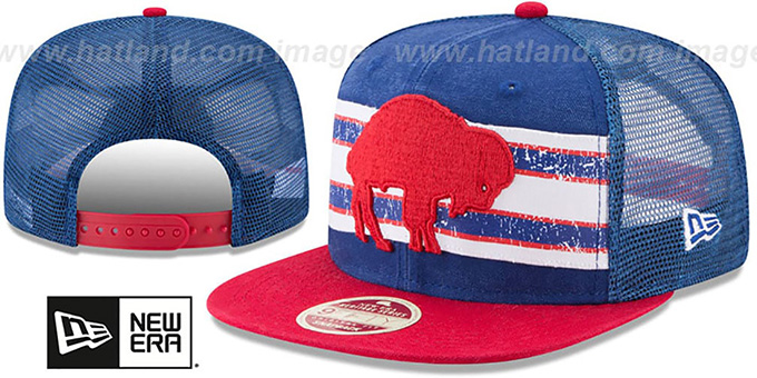 Bills 'HERITAGE-STRIPE SNAPBACK' Royal-Red Hat by New Era