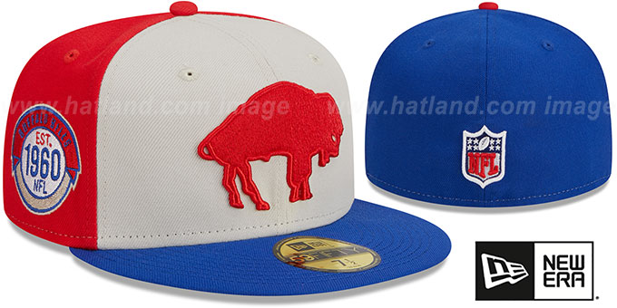 Bills 'HISTORIC SIDELINE PINWHEEL' Fitted Hat by New Era