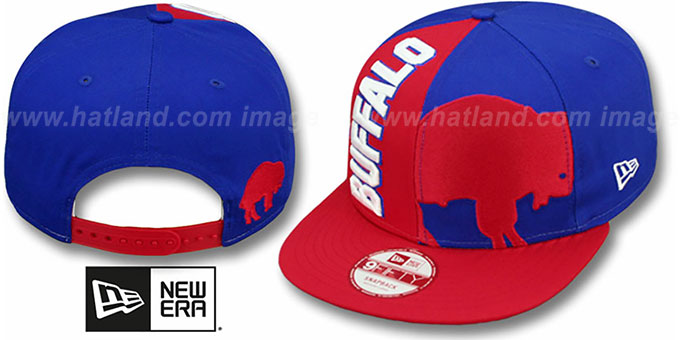 Bills 'NE-NC THROWBACK DOUBLE COVERAGE SNAPBACK' Hat by New Era