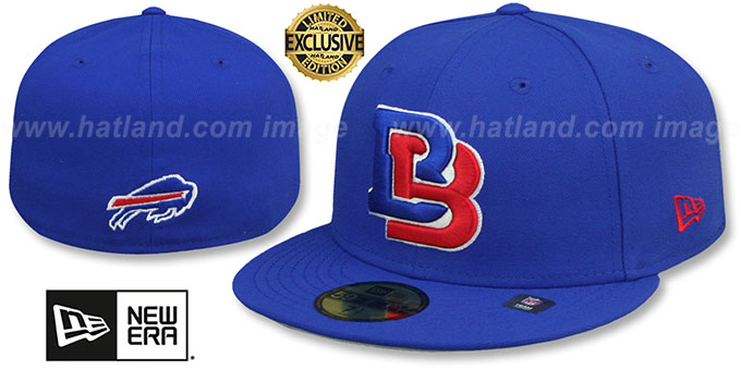 Bills 'NFL LIGATURE' Royal Fitted Hat by New Era