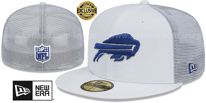 Bills 'TEAM-BASIC TRUCKER' White Fitted Hat by New Era