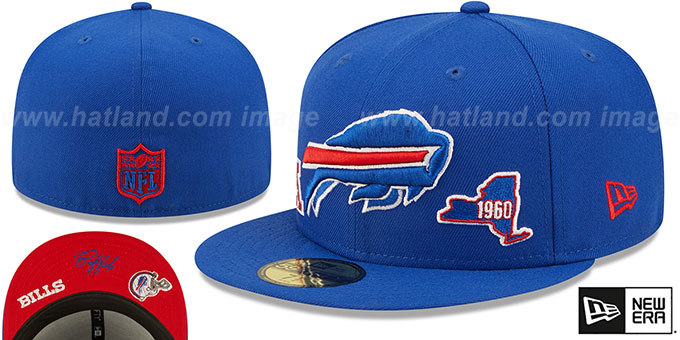 Bills 'TRIPLE THREAT IDENTITY' Royal Fitted Hat by New Era