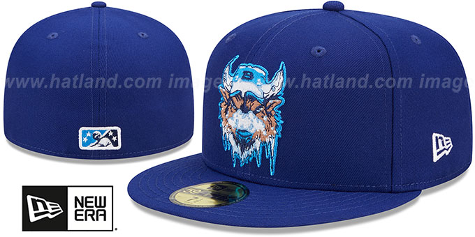 Bisons 'MILB MARVEL DEFENDERS' Royal Fitted Hat by New Era