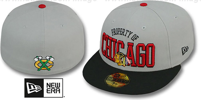 Blackhawks 'TEAM-PRIDE' Grey-Black Fitted Hat by New Era