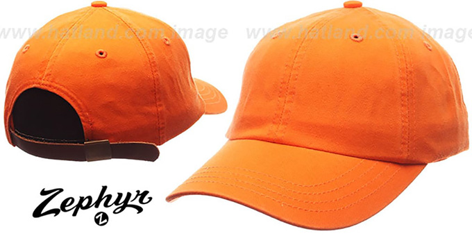 Blank 'DADDY STRAPBACK' Orange Hat Zephyr