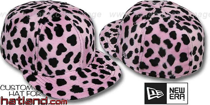 Blank 'DALMATION PIMPIN-FUR' Pink Fitted Hat by New Era