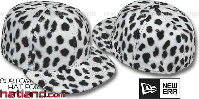 Blank 'DALMATION PIMPIN-FUR' White Fitted Hat by New Era