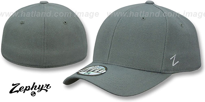 'Blank DH' PEWTER Fitted Hat by Zephyr