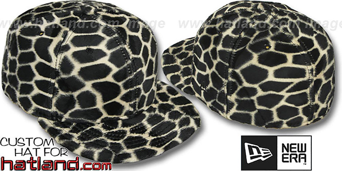 Blank 'GIRAFFE PIMPIN-FUR' Fitted Hat by New Era