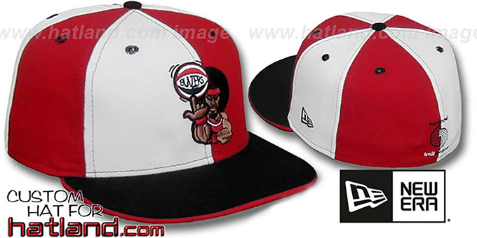 Blazers 'RETRO MAN PINWHEEL' White-Red Fitted Hat