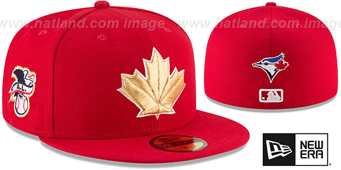 Toronto Blue Jays 2018 July 4th Stars N Stripes Red Fitted Hat