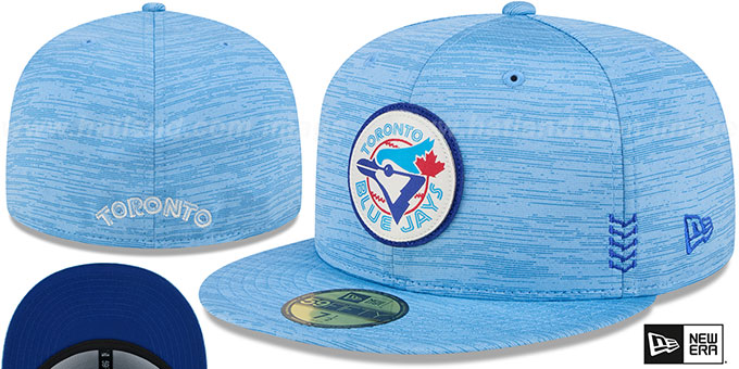 Blue Jays '2024 COOPERSTOWN CLUBHOUSE' Heather Sky Fitted Hat by New Era