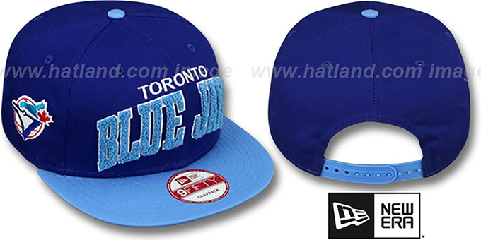 Blue Jays COOP 'CHENILLE-ARCH SNAPBACK' Royal-Sky Hat by New Era