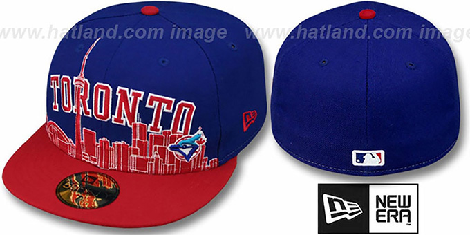 Blue Jays COOP 'CITY-LINE' Royal-Red Fitted Hat by New Era