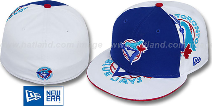 Blue Jays 'COOPERSTOWN ORLANTIC-3' Royal-White Fitted Hat by New Era