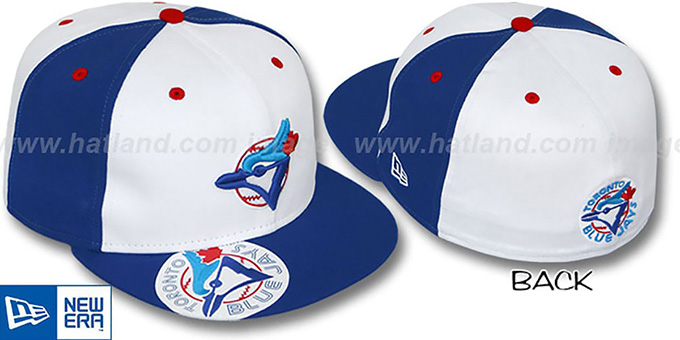 Blue Jays 'COOPERSTOWN ORLANTIC' White-Royal Fitted Hat by New Era