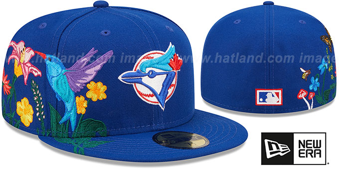 Blue Jays 'COOPERSTOWN SIDE-BLOOM' Royal Fitted Hat by New Era