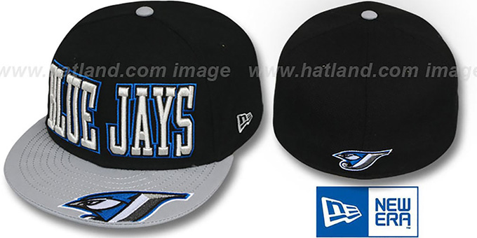 Blue Jays 'EPIC WORD' Black-Grey Fitted Hat by New Era