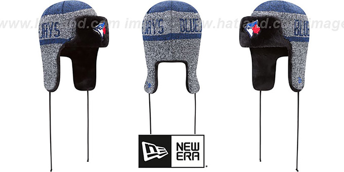 Blue Jays 'FROSTWORK TRAPPER' Royal Knit Hat by New Era