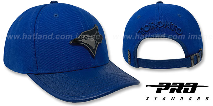 Blue Jays LOW-PRO 'BLACK METAL BADGE STRAPBACK' Royal Hat by Pro Standard