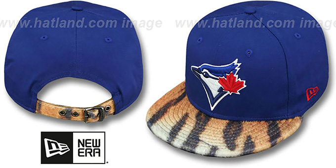 Blue Jays 'TIGER ANIMALISTIC-FUR VIZA STRAPBACK' Hat by New Era