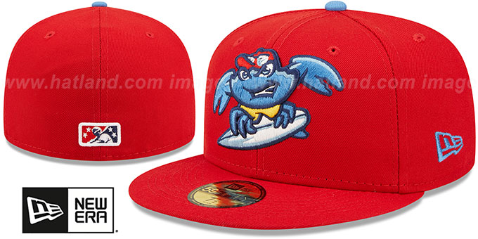 BlueClaws 'MILB ONFIELD HOME' Red Fitted Hat by New Era