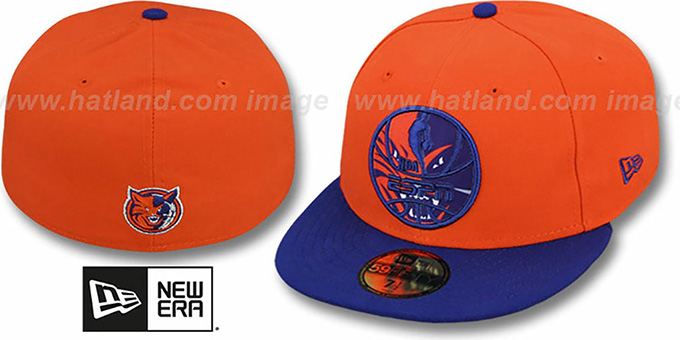 Bobcats 'ESPN INNER LOCKED' Orange-Royal Fitted Hat by New Era