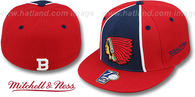 Boston Braves 'ZELLA' Fitted Hat by Mitchell and Ness