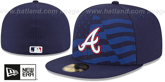 Braves '2015 JULY 4TH STARS N STRIPES' Hat by New Era