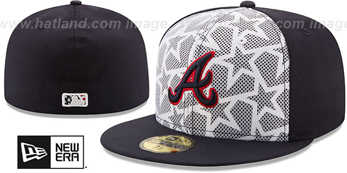 Braves '2016 JULY 4TH STARS N STRIPES' Fitted Hat by New Era