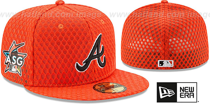 Braves '2017 MLB HOME RUN DERBY' Orange Fitted Hat by New Era