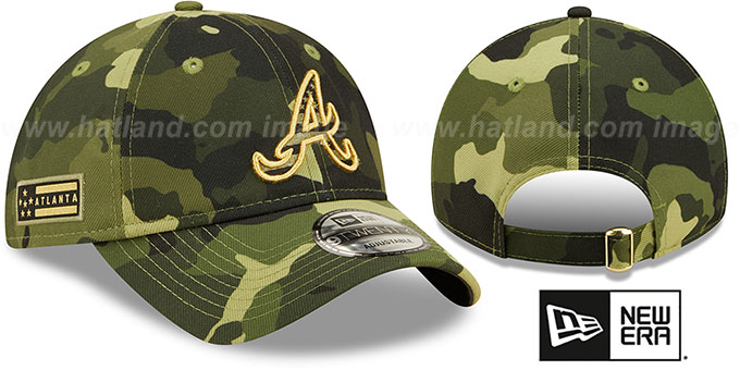 Braves 2022 ARMED FORCES 'STARS N STRIPES STRAPBACK' Hat by New Era