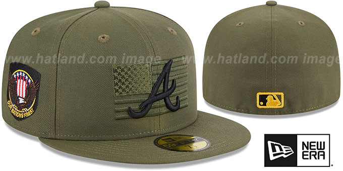 Braves 2023 ARMED FORCES 'STARS N STRIPES' Hat by New Era