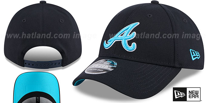 Braves 2024 FATHERS DAY STRETCH-SNAP Hat by New Era