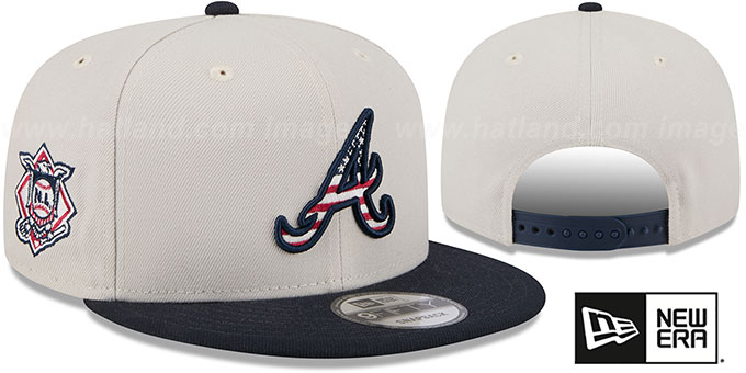 Braves 2024 'JULY 4TH STARS N STRIPES SNAPBACK' Hat by New Era