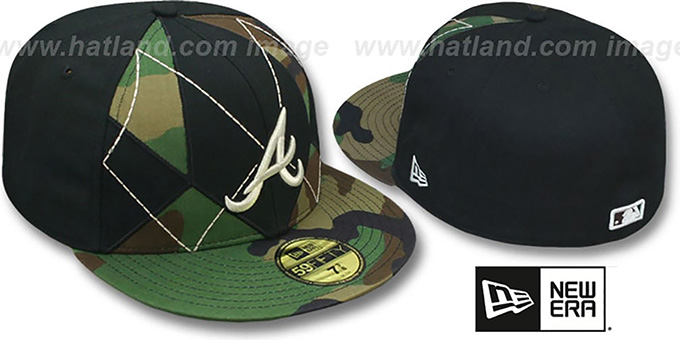 Braves 'ARMY CAMO BRADY' Fitted Hat by New Era