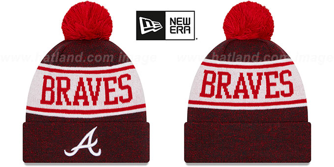 Braves 'BANNER' Knit Beanie Hat by New Era