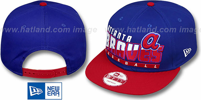 Braves COOP 'SLICE-N-DICE SNAPBACK' Royal-Red Hat by New Era