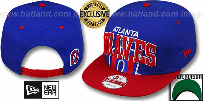 Braves COOP 'SUPER-LOGO ARCH SNAPBACK' Royal-Red Hat by New Era