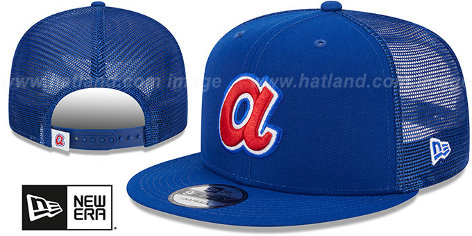 Braves 'COOP TEAM-BASIC TRUCKER SNAPBACK' Royal Hat by New Era