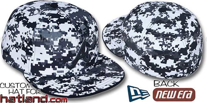 Braves 'DIGITAL URBAN CAMO' Fitted Hat by New Era