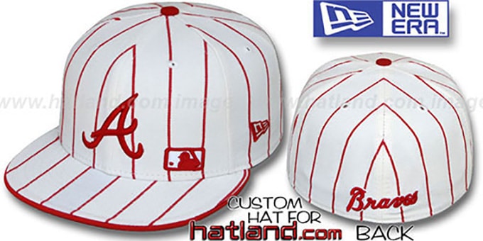 Braves 'FABULOUS' White-Red Fitted Hat by New Era