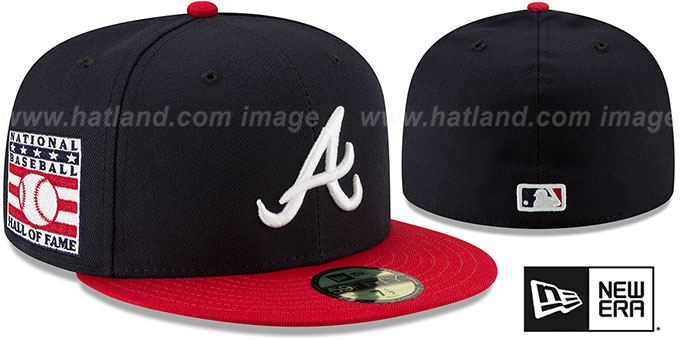 Braves 'HALL OF FAME HOME' Fitted Hat by New Era