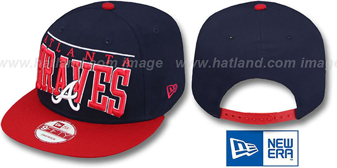 Braves 'LE-ARCH SNAPBACK' Navy-Red Hat by New Era