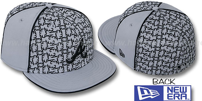 Braves 'LOS-LOGOS' Grey-Black Fitted Hat by New Era