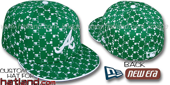 Braves 'MLB FLOCKING' Kelly Fitted Hat by New Era