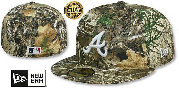 Braves 'MLB TEAM-BASIC' Realtree Camo Fitted Hat by New Era