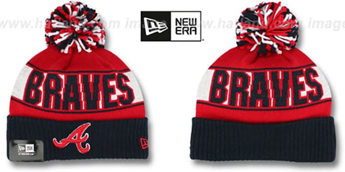 Braves 'REP-UR-TEAM' Knit Beanie Hat by New Era